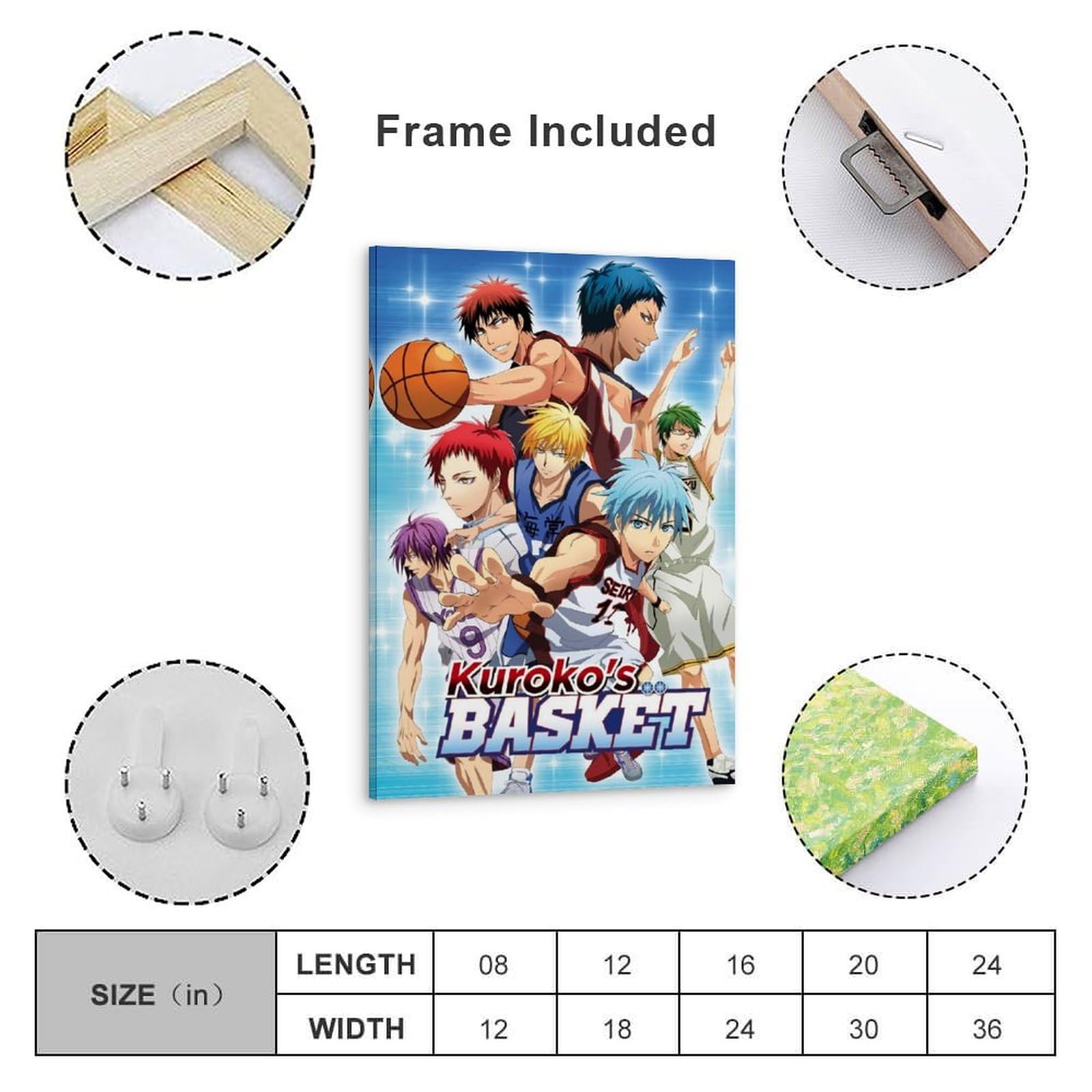 28cm x 43cm Anime Kuroko's Basketball Poster Room Decoration Cafe Bar Home Decoration Theme, 11 x 17 inch