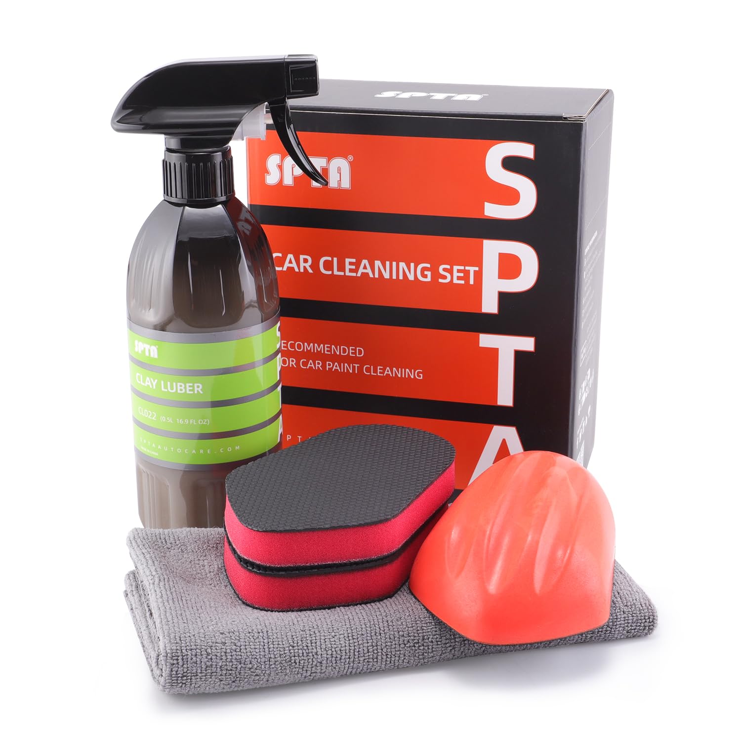 SPTA Lot de 3 tampons d'argile et de polissage pour les détails de voiture, tampons d'argile pour les détails de voiture, nettoyage magique de voiture, outil de polissage de cire, réutilisable et