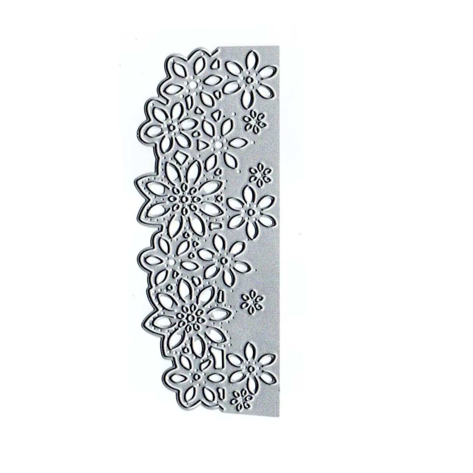 Metal 4 Spring Summer Flower Cutting Dies, Symmetry Pattern Floral 4 Leaf Die Cuts For Card