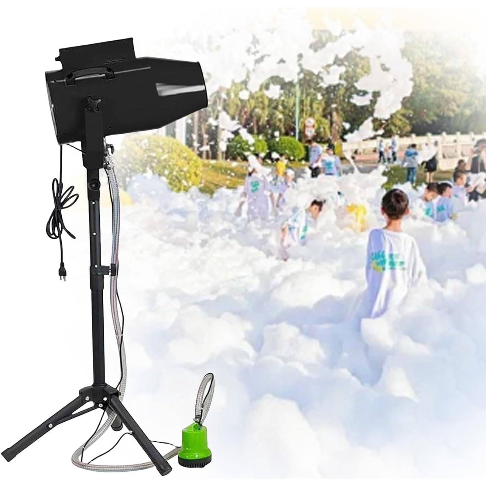 Macchina for Schiuma Feste di Grandi Dimensioni, Macchina produrre cannoni in Schiuma a getti da 1000 W,Distanza 6-8m/area 20㎡ Macchinas schiumas for Feste,creatore Bolle Elettrico