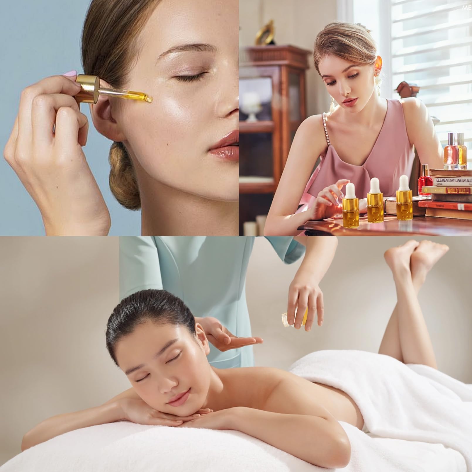 100 Stück Mini Pipettenflasche,2 ml Transparente Glasflasche mit Tropfpipette,Probenbehälter für Ätherisches Öl Aromatherapie Massage Nagelpflegeöl, Duftöl Probe