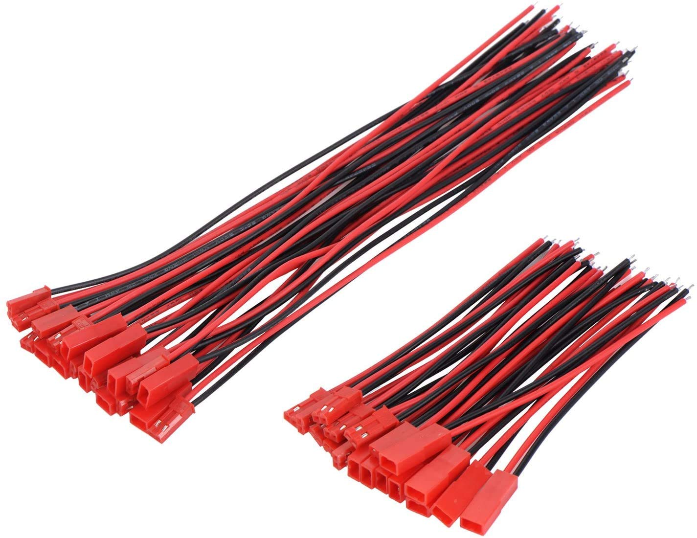 50 paar JST-connectoren, 2-pins stekkers en bus, mannelijke vrouwelijke stekker, connectorkabel, draad voor lamp, strip, RC speelgoed (10 cm, 15 cm 50 paar JST-connectoren, 2-pins stekkers en bus, mannelijke vrouwelijke stekker, connectorkabel, draad voor lamp, strip, RC speelgoed (10 cm, 15 cm