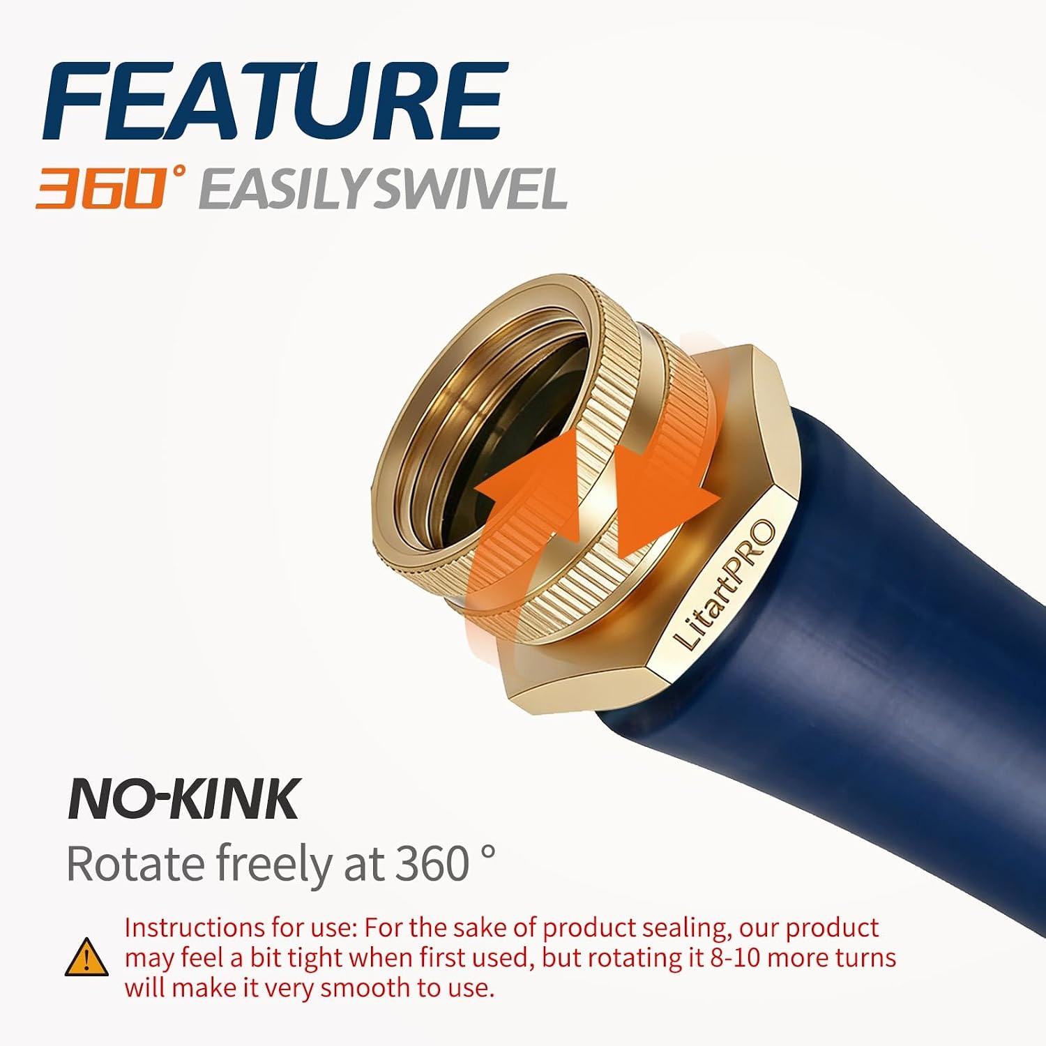 1PC LF Brass 3/4" GHT Female to 1" NPT Male Thread Swivel Pipe Fitting Adapter,Thickened-Wall Design,Heavy-Duty Swivel Connector,Garden Hose Threaded to Pipe Threaded Adapter