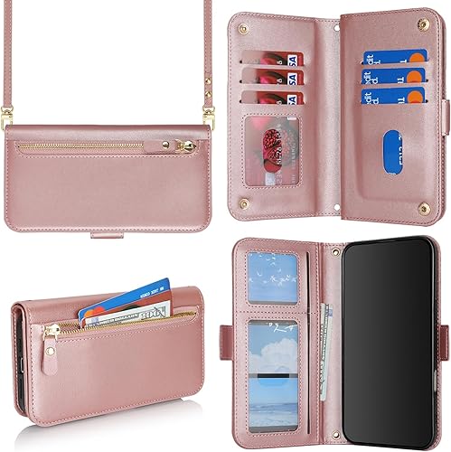 SunYoo Compatible with iPhone 16 Plus Wallet Case for Women,for iPhone 16 Plus C
