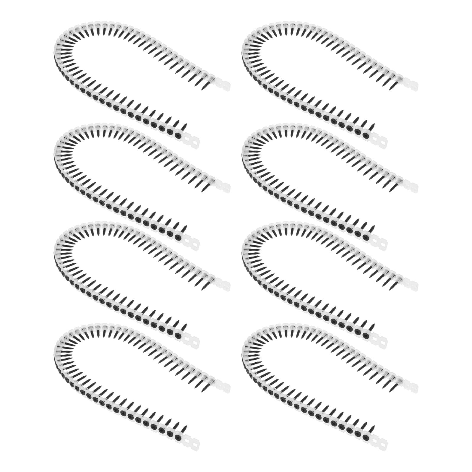 1000 Pezzi Viti Autoperforanti per Cartongesso M35X25 con Catena in Plastica Kit Fissaggio per Montaggio a Parete Interna Camper e Ripiani Viti a Testa Svasata Resistenti e