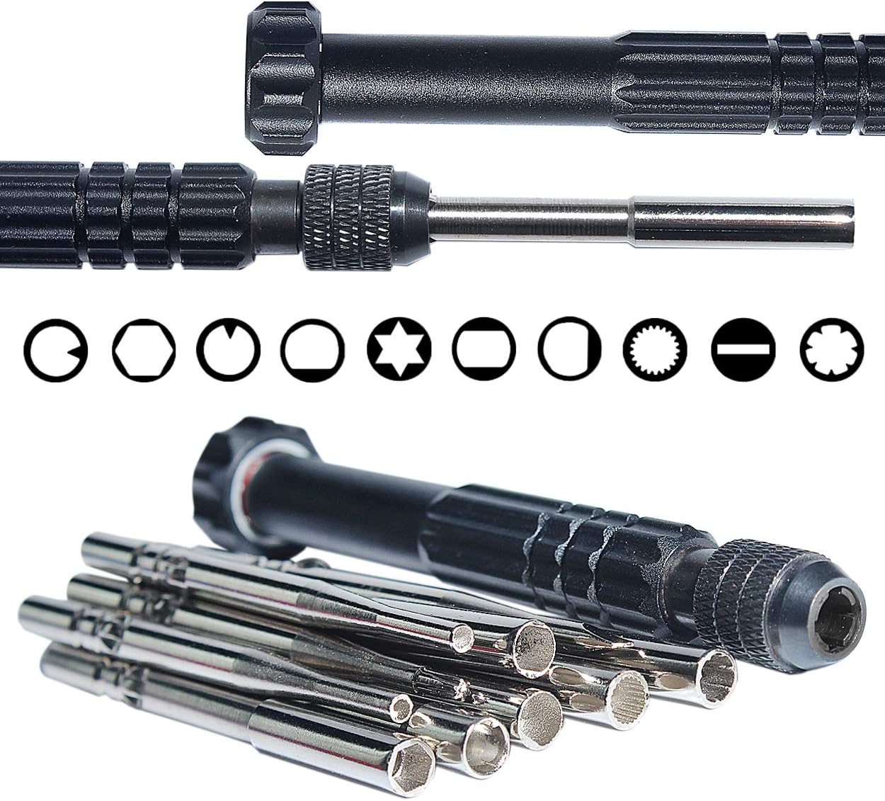 10 in 1 Carburetor Screwdriver Bit Set,Carb Adjustment Tool Kit for Gasoline Small Engine 2 Cycle Trimmer Brushcutter Chainsaw Leaf Blower edger Pole Pruner