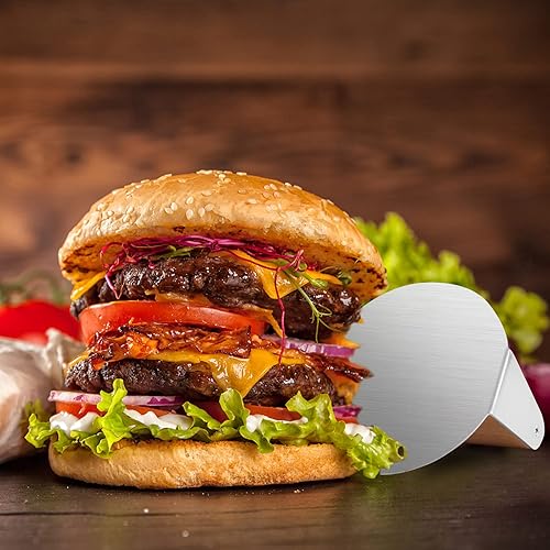 Miniatura 6 de ALLTOP Smash - Prensa de hamburguesas antiadherente de acero inoxidable para plancha de parte superior plana, parrilla, barbacoa, cocina, accesorio