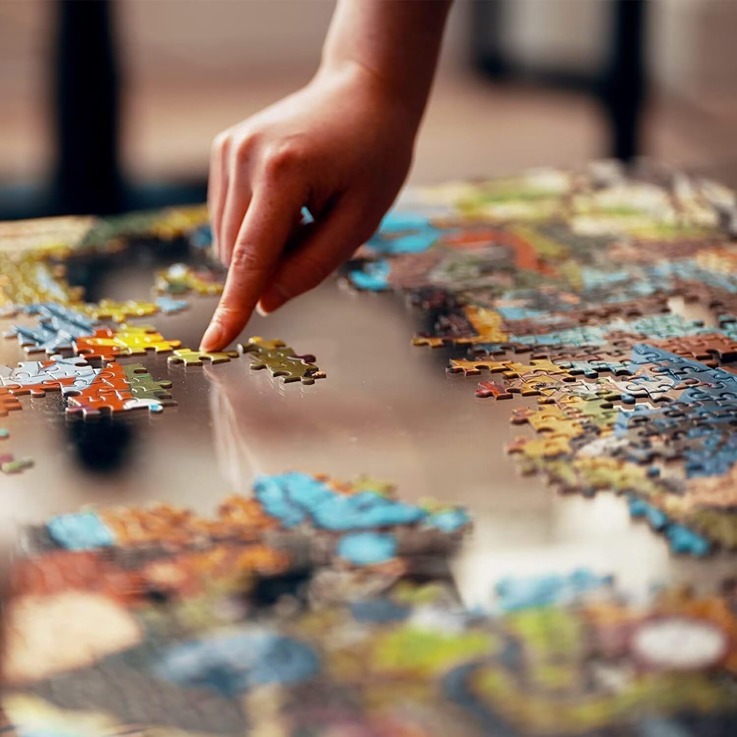 1000 Piece Jigsaw Puzzle for Adults and Kids United States Map with Cities Intellective Educational Toy DIY Collectibles Modern Home Decor Wooden Puzzle Unzip Puzzle School Supplies Props