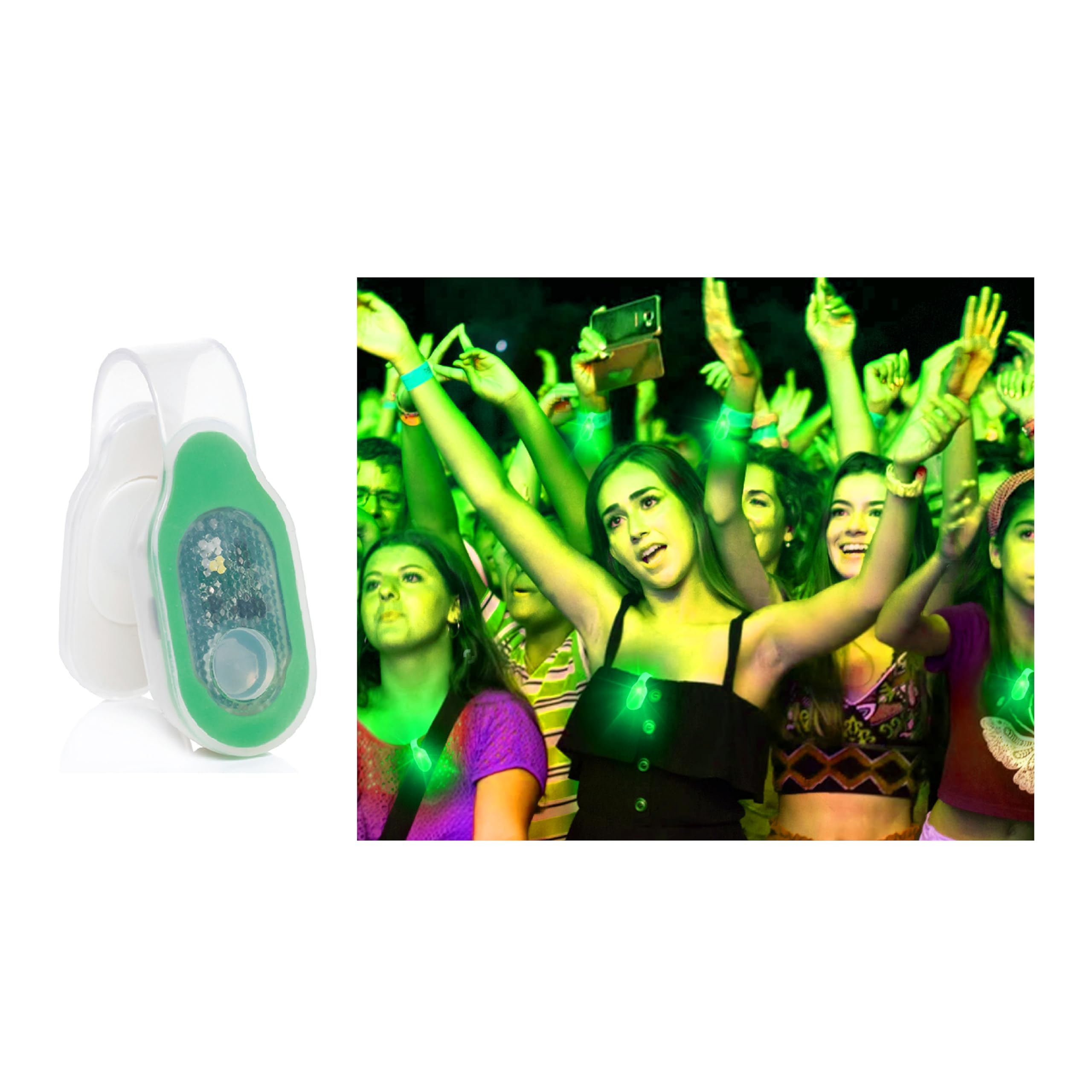 TDL – Luz de Seguridad LED magnética Recargable – Silicona con 3 Modos de luz Senderismo, Paseos de Perro, Correr, Correr – señal de Emergencia para Coche y hogar