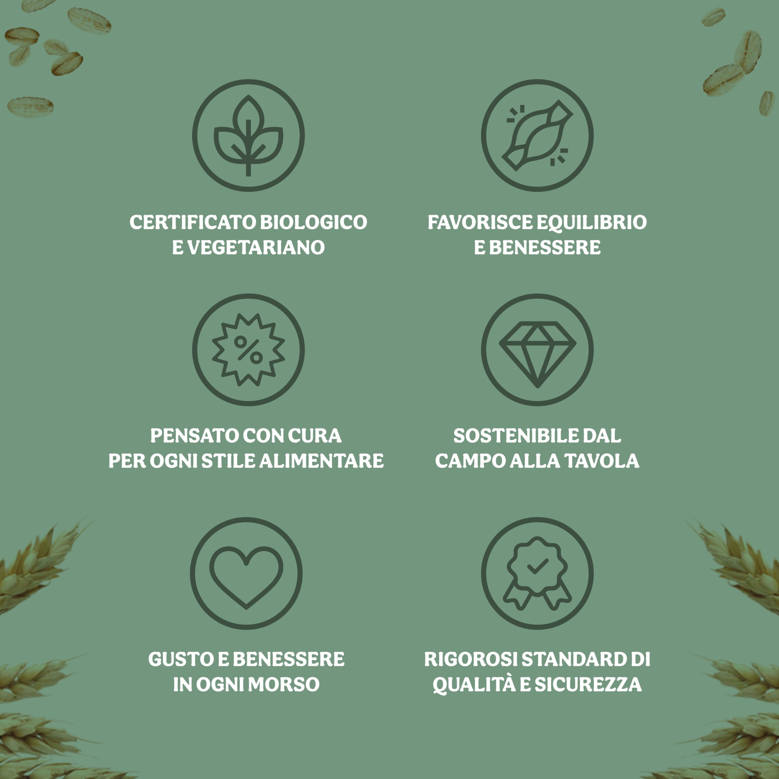 Probios Fiocchi d'Avena Integrale Mignon Biologici Senza Glutine - Avena Integrale per Porridge e Colazione - Alto Contenuto di Fibre e Proteine ​ ​​- Confezione da 6 da 500g