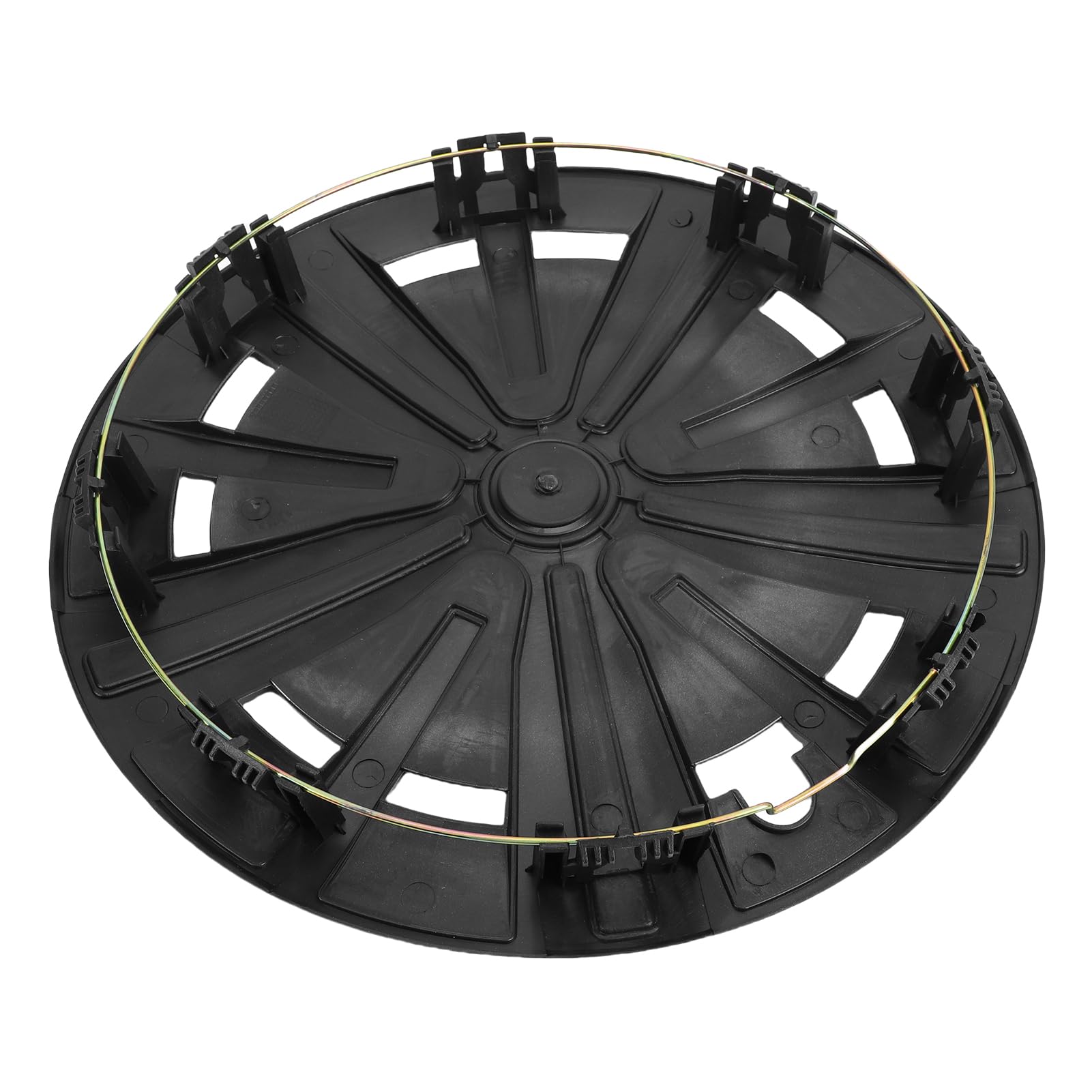 Aramox Copricerchio 15 Pollici, Coprimozzi in Materiale ABS Argento Nero per 208 500 V40, Facile Installazione a Clamp/Holder per un Aggiornamento Elegante dell'auto