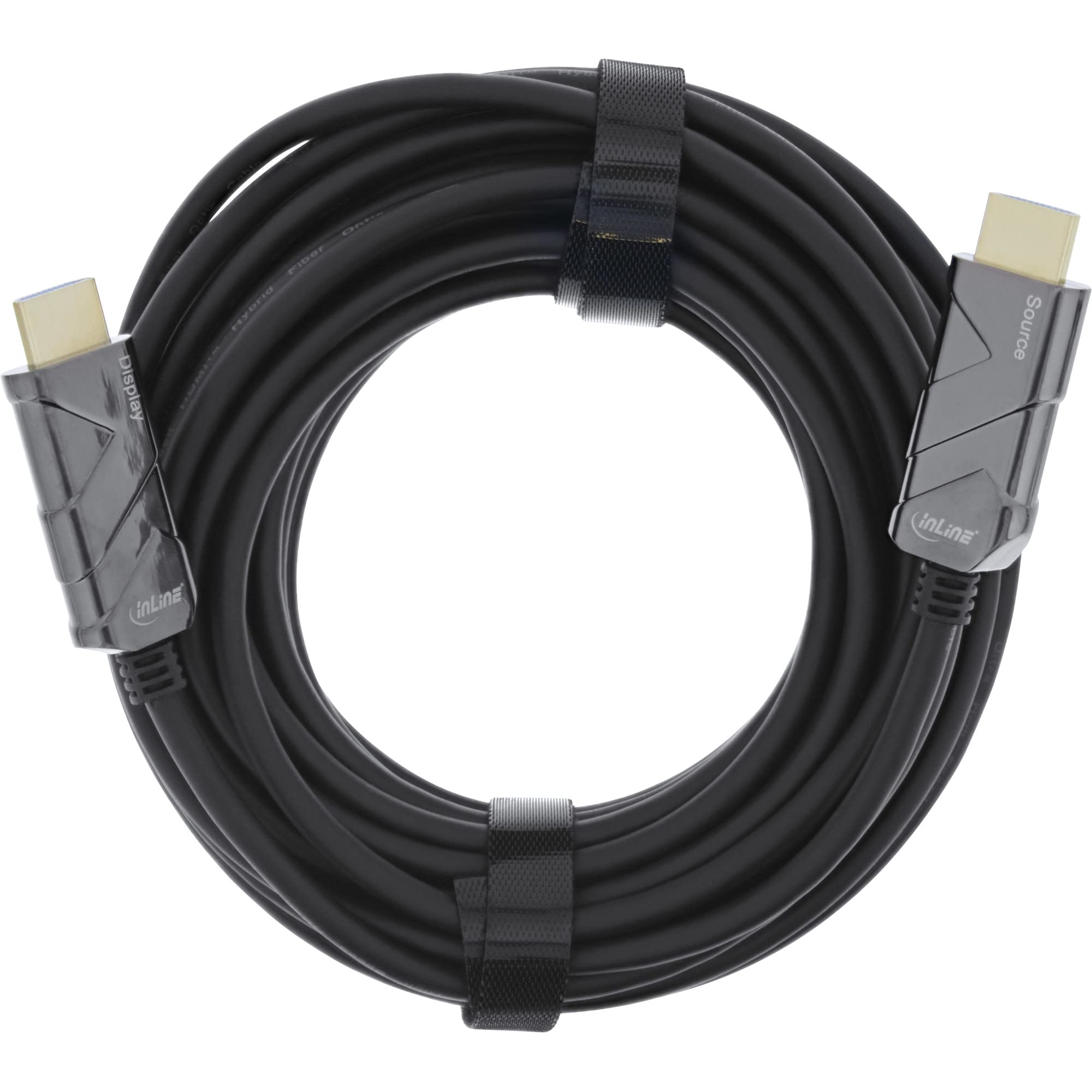 InLine® Cavo HDMI AOC, cavo HDMI ad alta velocità, 8K4K, nero, 15 m