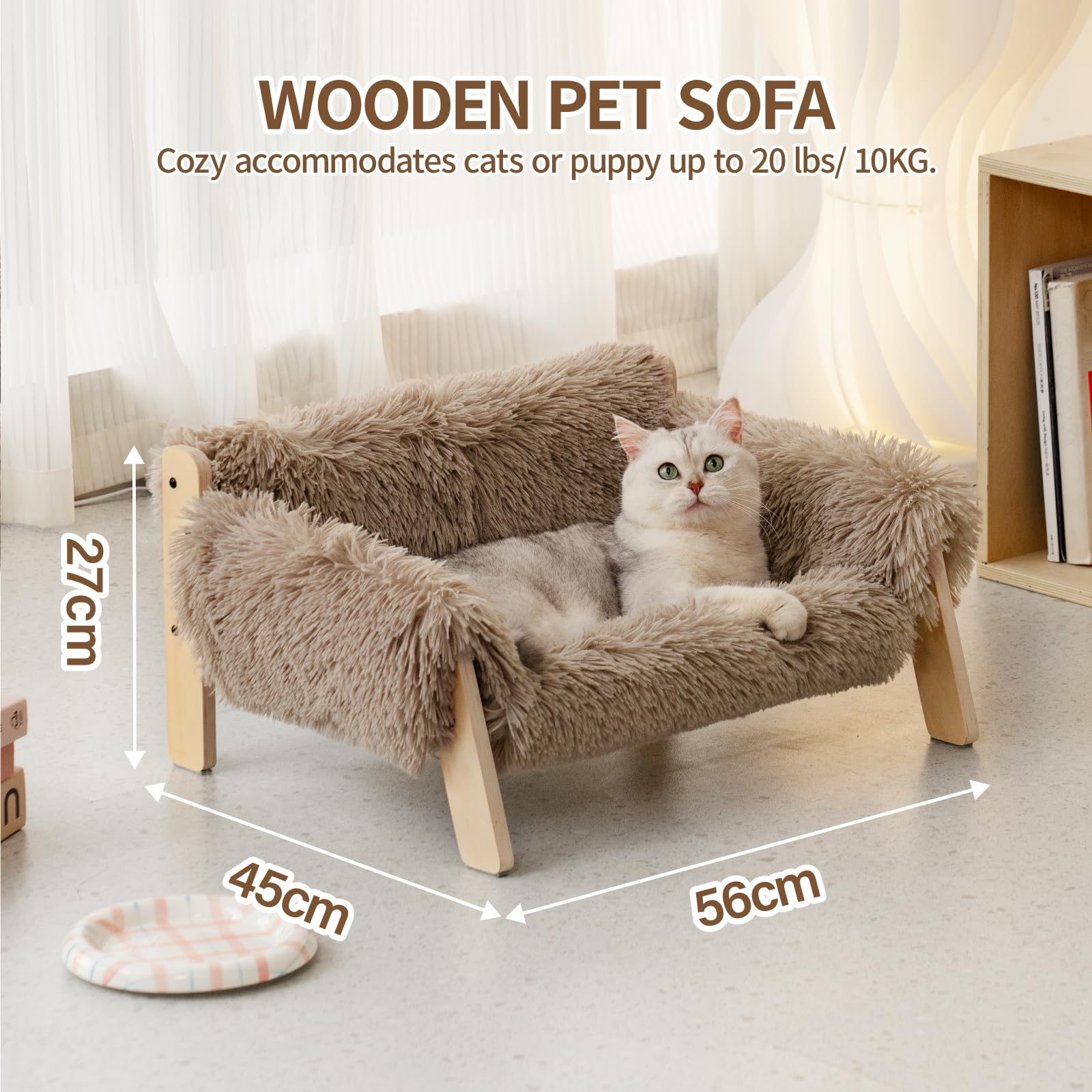 Mewoonfun Kattenhangmat, omkeerbare mat, gelegeerd staal