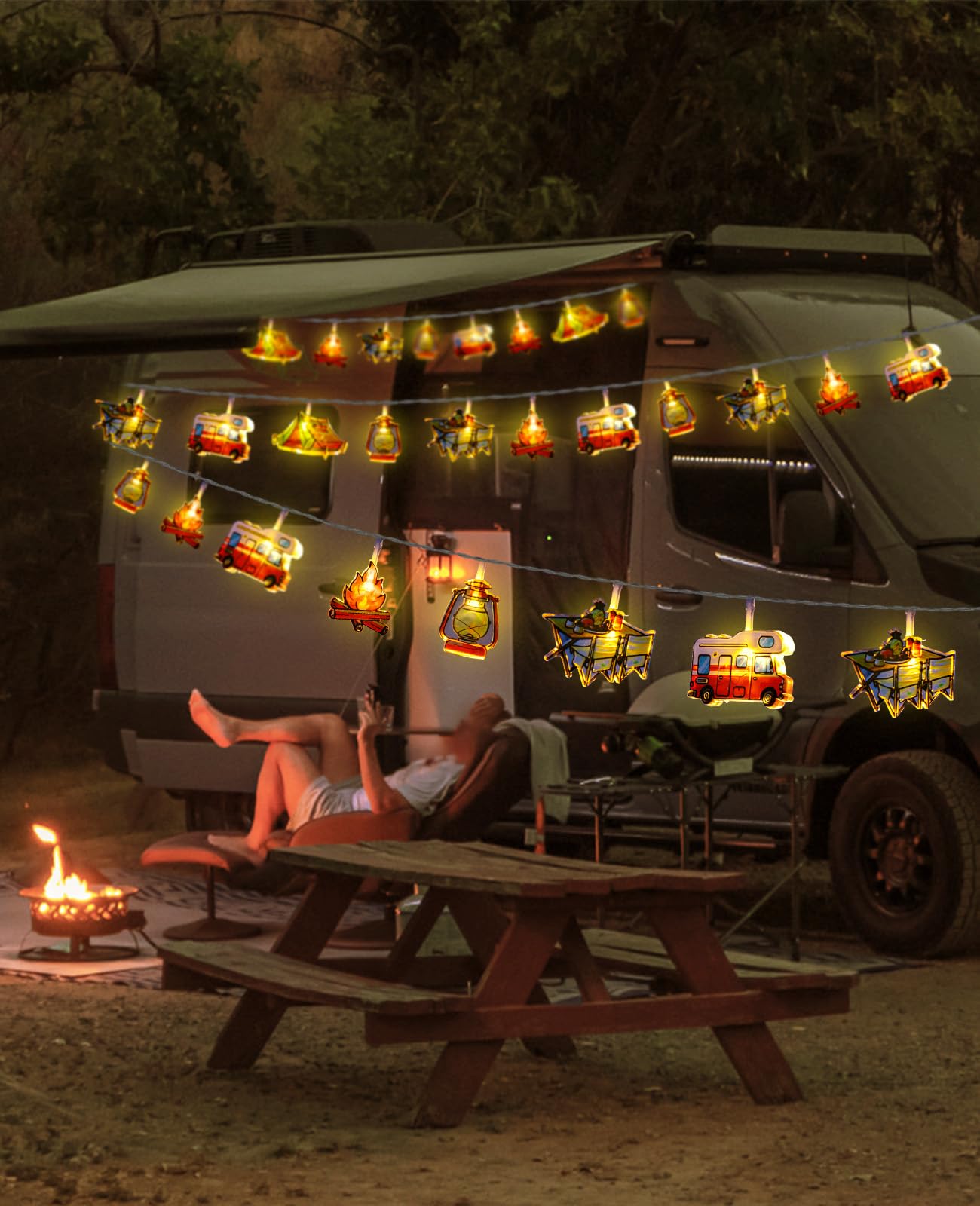 lichterkette camper AceList 3M 20LEDs Camping Lichterkette, LED Batterie Timer und USB, 8 Modi Wohnwagen deko Lichterketten, für die Wohnmobil oder Zelt Deko, Picknick Camping Zubehör, Warmweiß Beleuchtung 2 Seater 20V Electric 15966682087804 Choose Youre Pedal Color:Ice