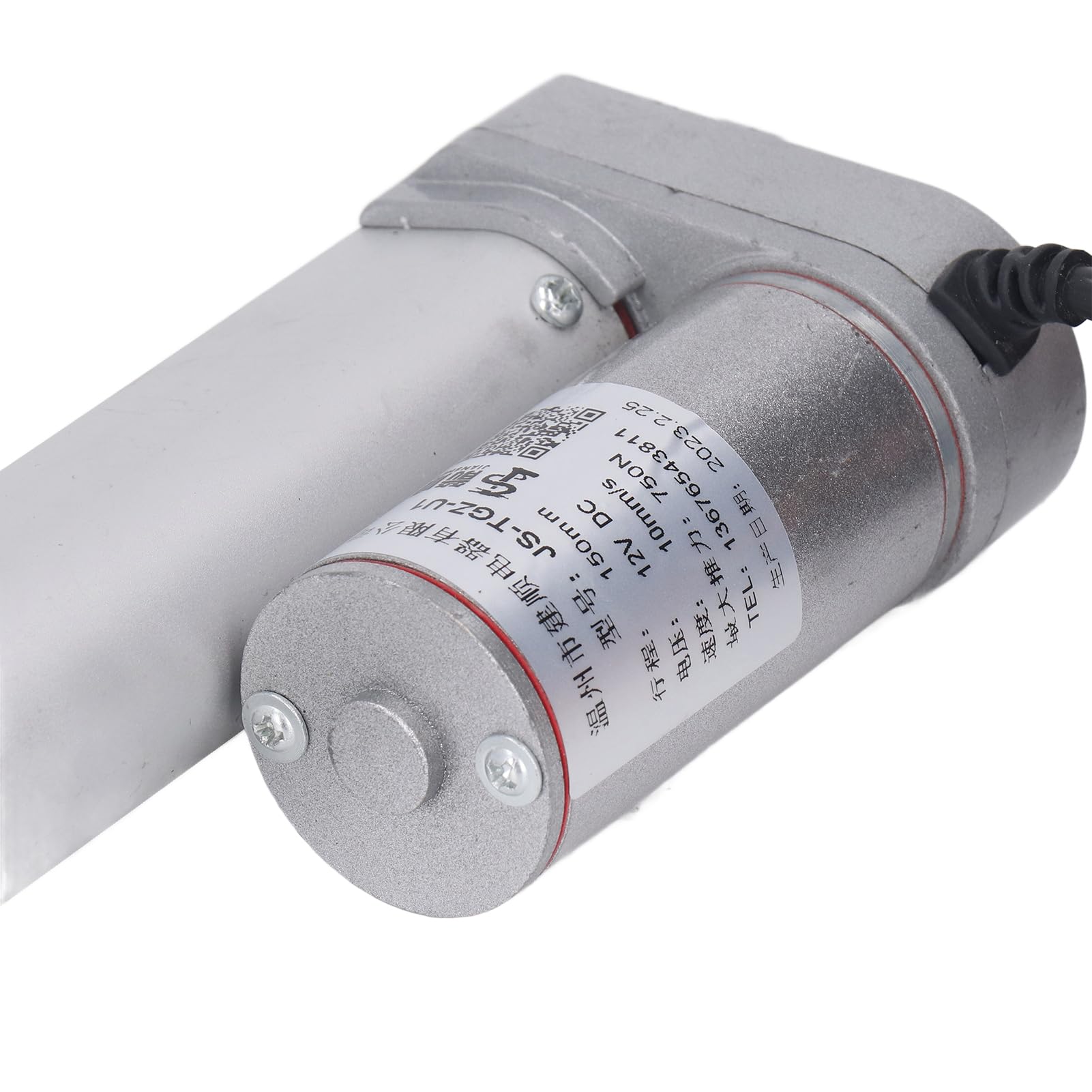 Ejoyous Siłownik Liniowy Elektryczny 24V 750N 150mm Skok Metalowa | Aluminiumstop, Kompatybilny z 24VDC, Mechanika Masażu i Sofy, Ochrona IP65, Skok 10mm/s, do Napędu Podnośnika