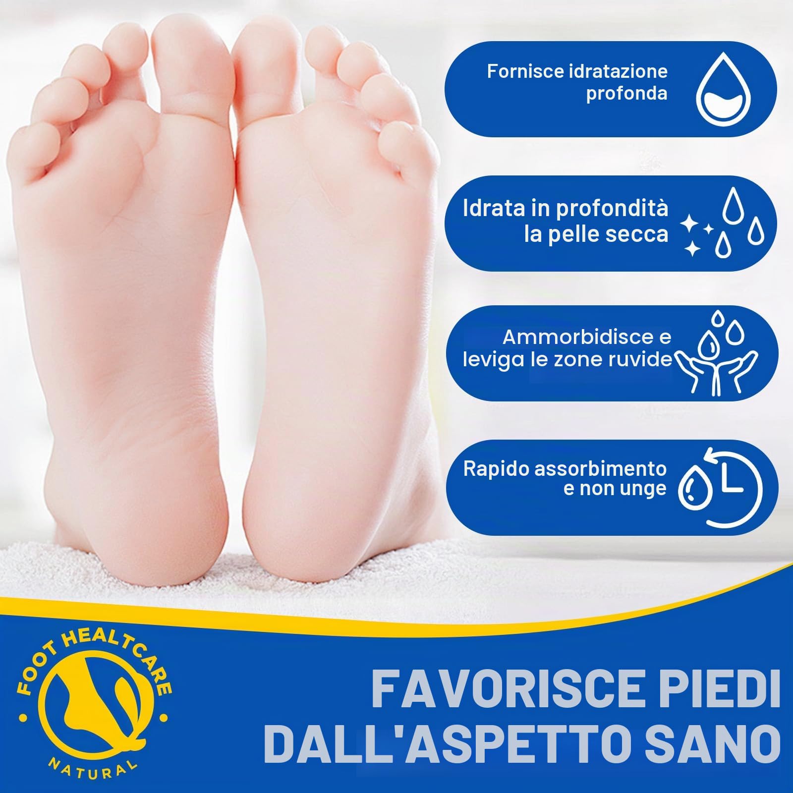 2pcs 60% Urea Stick per la cura dei piedi con acido salicilico al 2%, per talloni secchi screpolati e pelle ispessita,80g