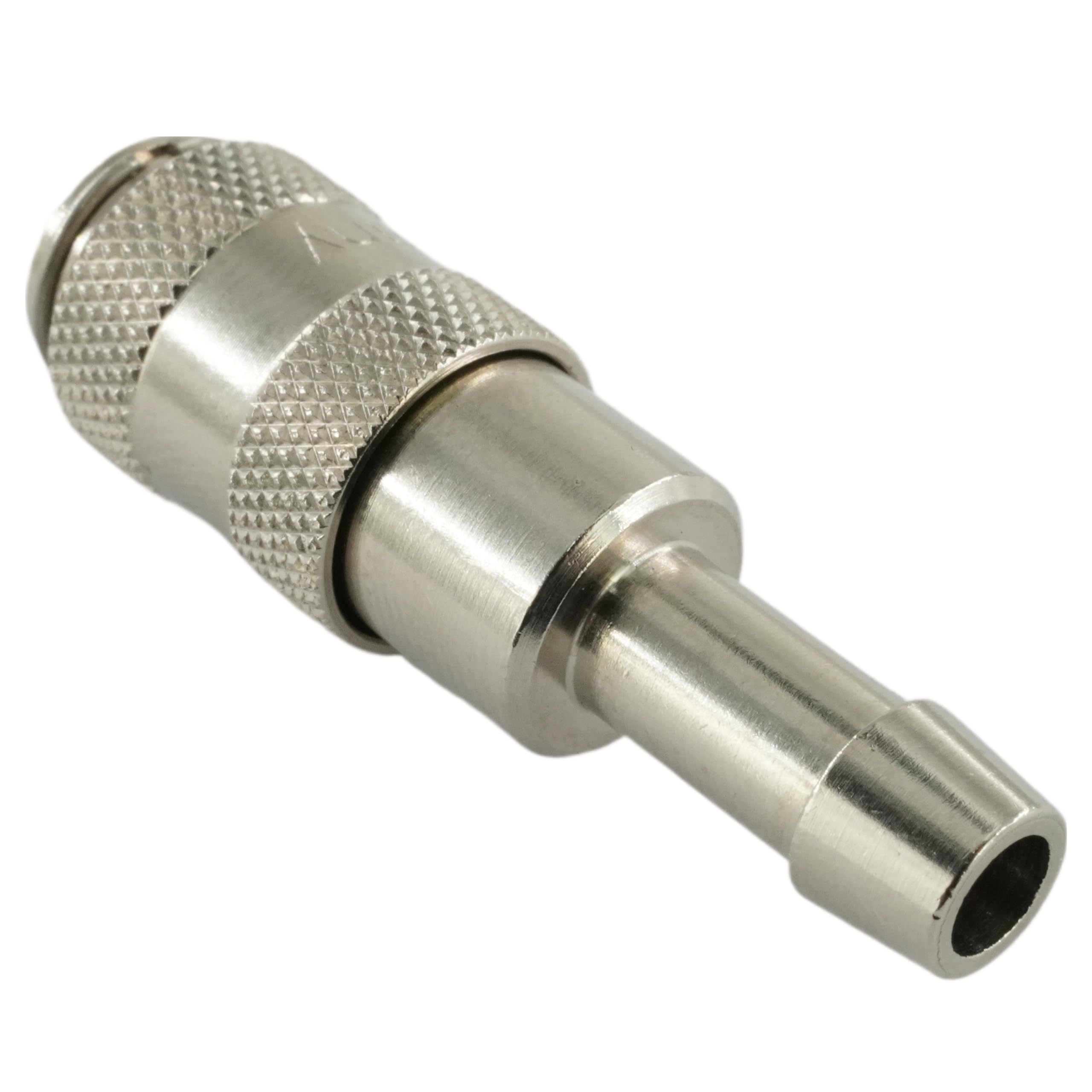 Giunto ad aria compressa NW 2,7 con tubo flessibile Micro della frizione in ottone nichelato/acciaio inox