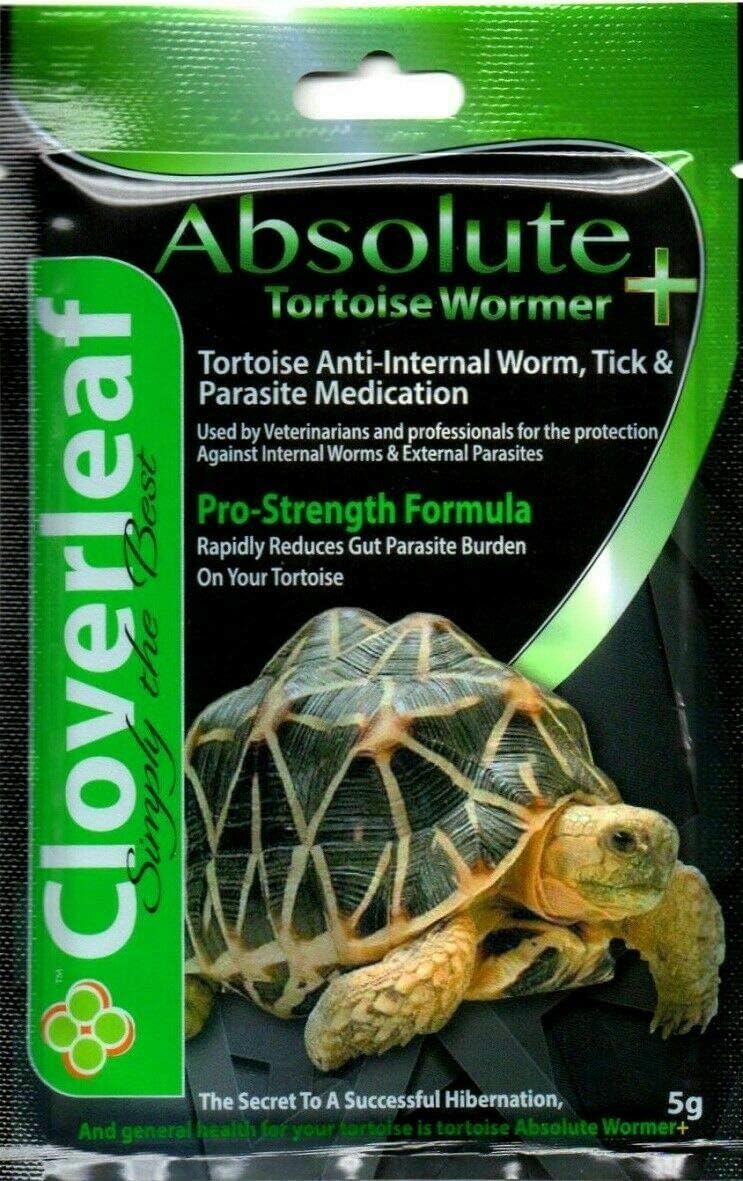 Cloverleaf Absolute Tortoise Wormer Plus + 5% Pro-Strength Formula 5g Pack