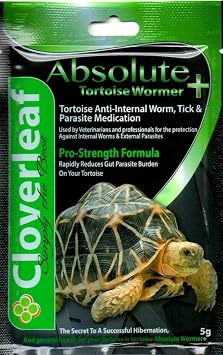 Cloverleaf Absolute Tortoise Wormer Plus + 5% Pro-Strength Formula 5g Pack