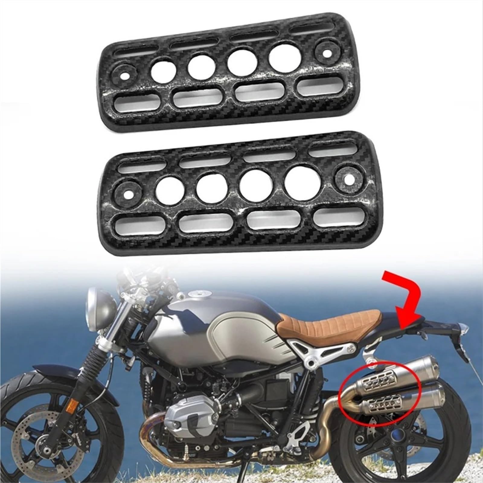 Protezione Termica Per Tubo Di Scarico Della Marmitta Della Moto Per RNINET Scrambler 2014-2023