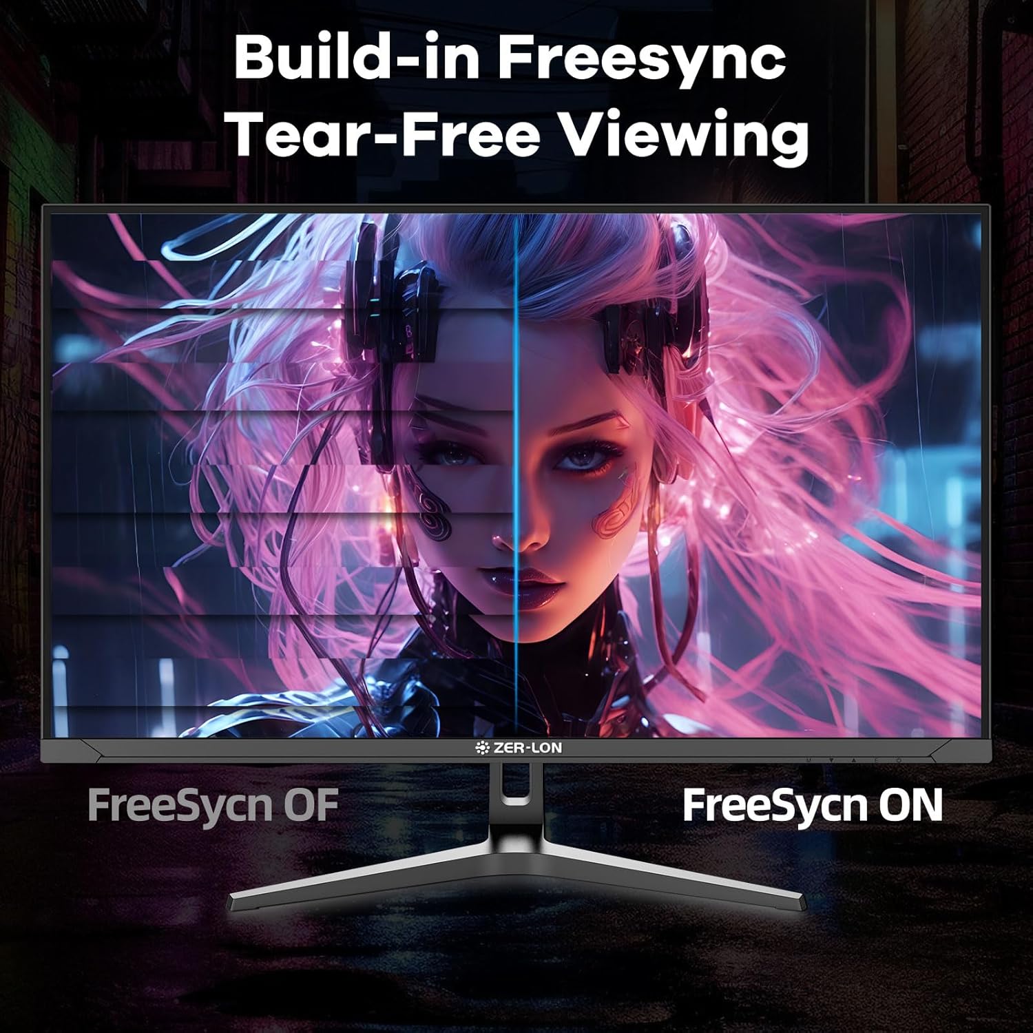 32 Inch 4K UHD (3840 x 2160) Computer Monitor, IPS 60Hz Ultra-Clear Screen, 100% sRGB, Eye Saver/Flicker Free Mode, FreeSync, Built-in Speaker, HDMI2.0 x2, DP1.4 x2 - Image 5