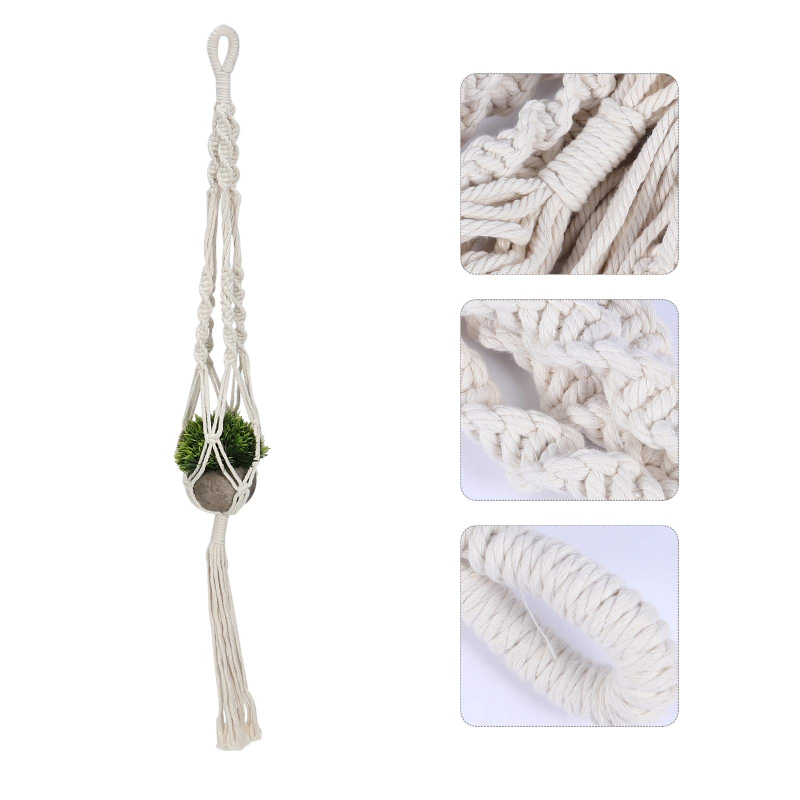 Cintres Pour Plantes En Macramé Support Suspendu Plantes Pots De Fleurs Corde Tressée Corde De