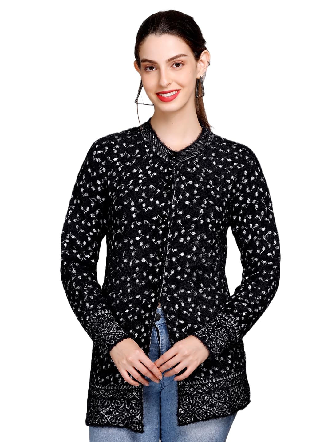 Women's winterwear Woolen Hair fullsleeves Cardigans Sweater