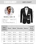 COOFANDY Veste de costume de manteau de sport léger à deux boutons pour hommes