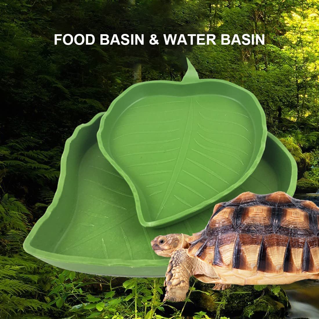 2 stuks kom voor landschildpadden, drinkbakken voor landschildpadden