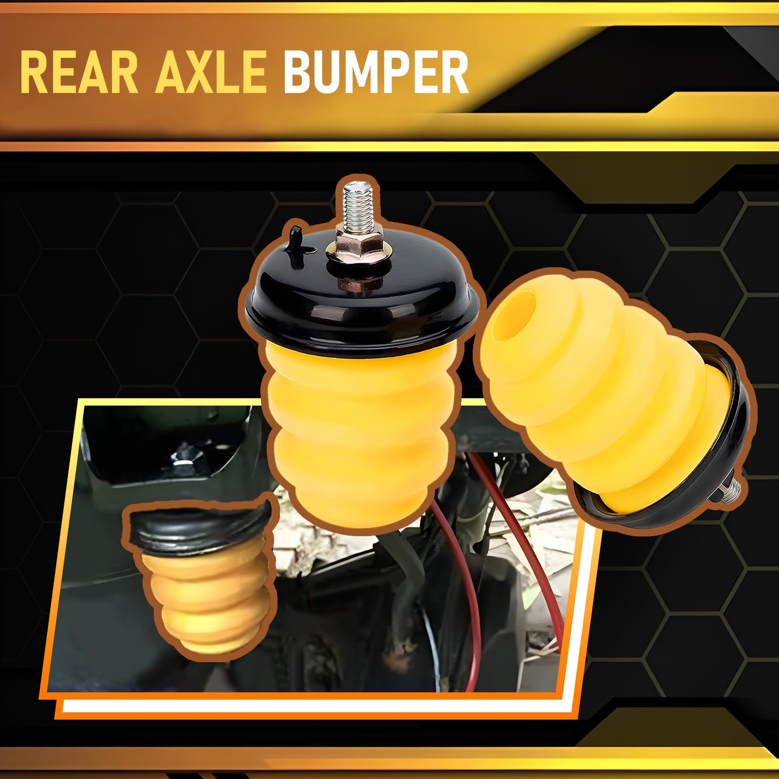 Amazon.com: Rear Axle Bumper with Nuts 15712438 523-049 Compatible  