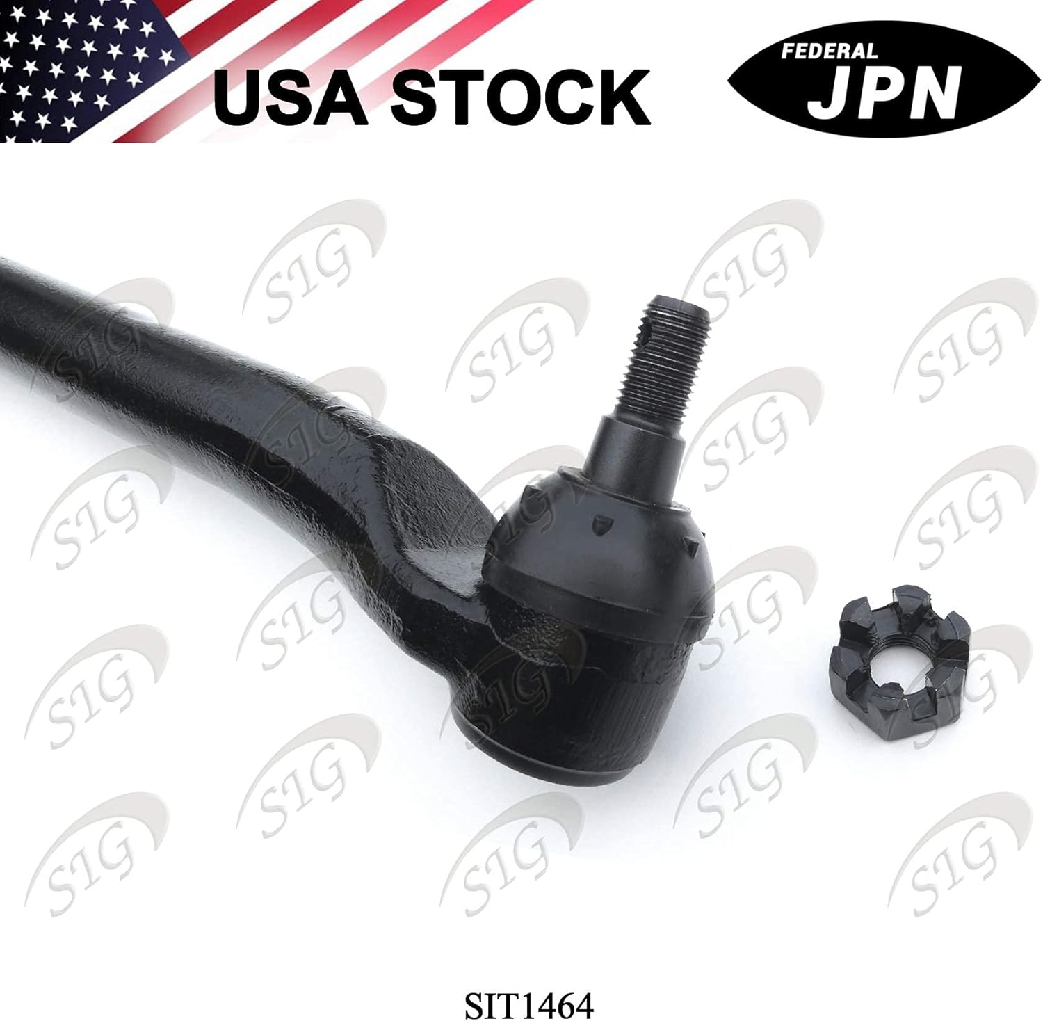Left (Driver Side) Inner Tie Rod End (Drag Link) Compatible with Dodge Model Ram 1500 & Ram 2500 & Ram 3500 2003-2008 (Replacement# 5086145AB, DS1464) - SIT1464