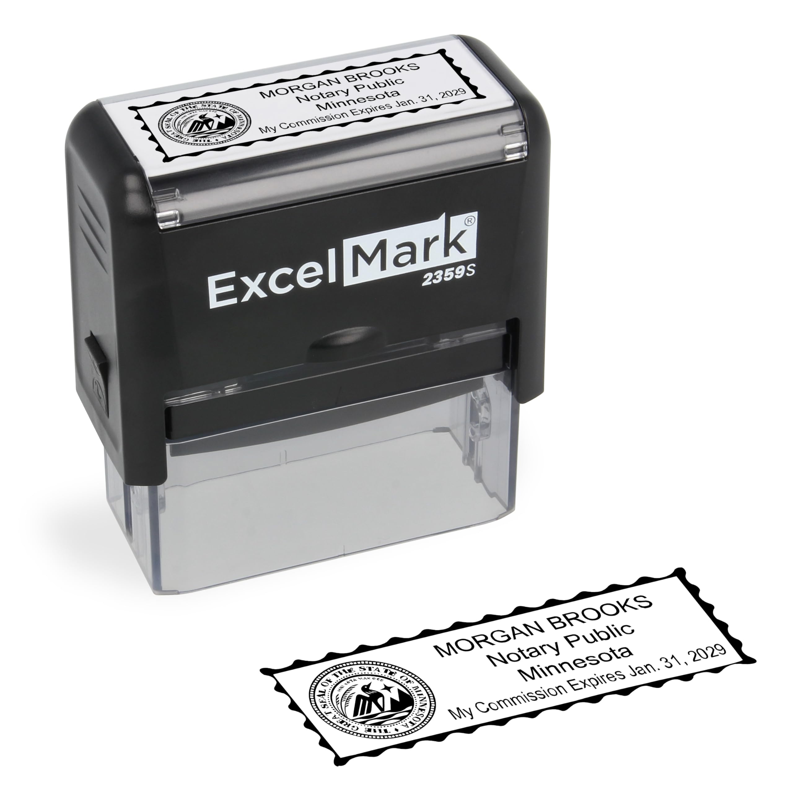 ExcelMark Notary Stamp for All 50 States - Official State Seal - Minnesota
