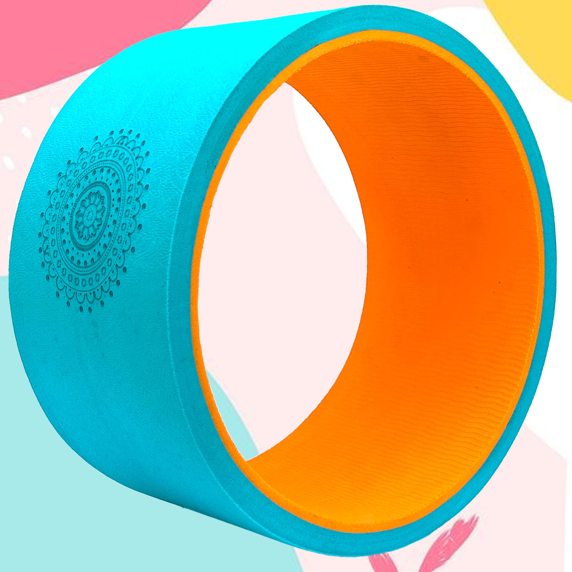The Yogis Yoga Wheel For Stretching Yoga Wheel for Back Bends, Exercise, Workout Yoga Accessories for Women & Men Exercise Roller Yoga Equipment for Home Workout | 13x6.6Inch |