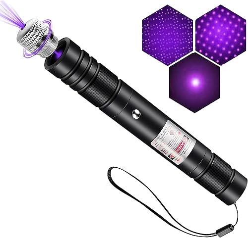 Luz indicadora de puntero láser morado, múltiples modos de enseñanza de puntero de juguete para gatos, puntero láser de enseñanza, carga USB
