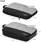 4pc Large Compression Packing Cubes for Suitcases - Carry-on Luggage Organizers for Travel