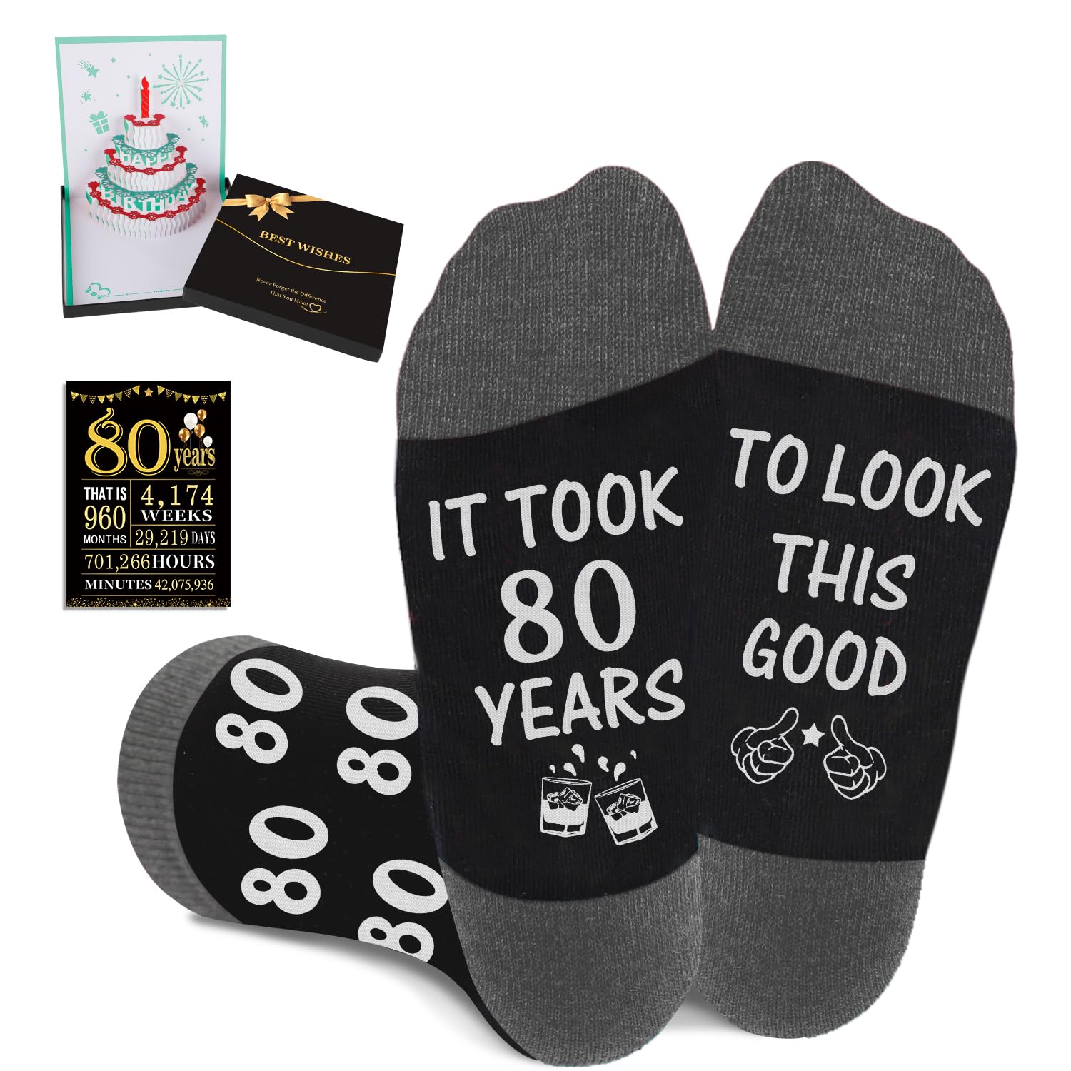 Juesly Men's Funny Socks Gift Set for Dad, Husband,Grandpa Birthday