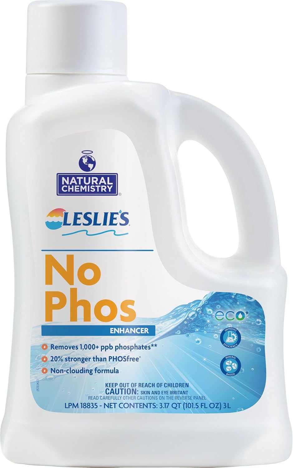 Leslie's NoPHOS Phosphate Remover, 3L Bottle 15413LSL