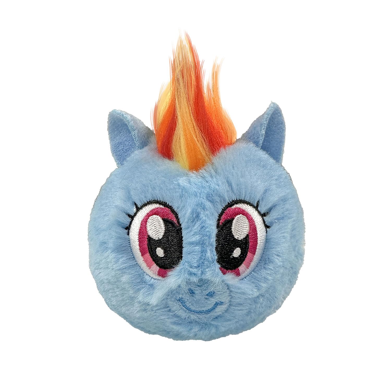 TY Rainbow Dash Bouncer Plush – My Little Pony Inspired Round Stuffed Toy | Soft Blue Pegasus Ball Plush with Embroidered Eyes & Rainbow Mane – Cute Collectible Gift for Kids