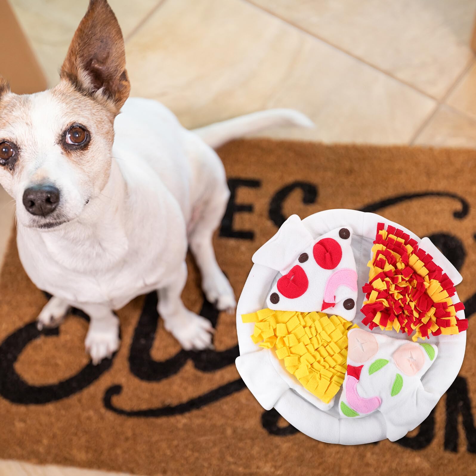 UPKOCH Tapis de Fouille pour Chien Tapis à Renifler en Polaire Réduisant Le Stress et Favorisant L'Alimentation Lente