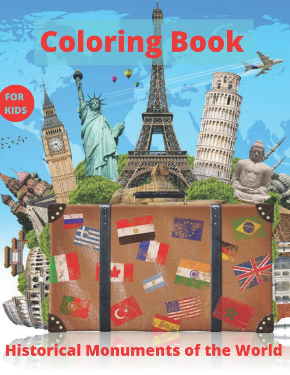 Coloring Book Historical Monuments of the World