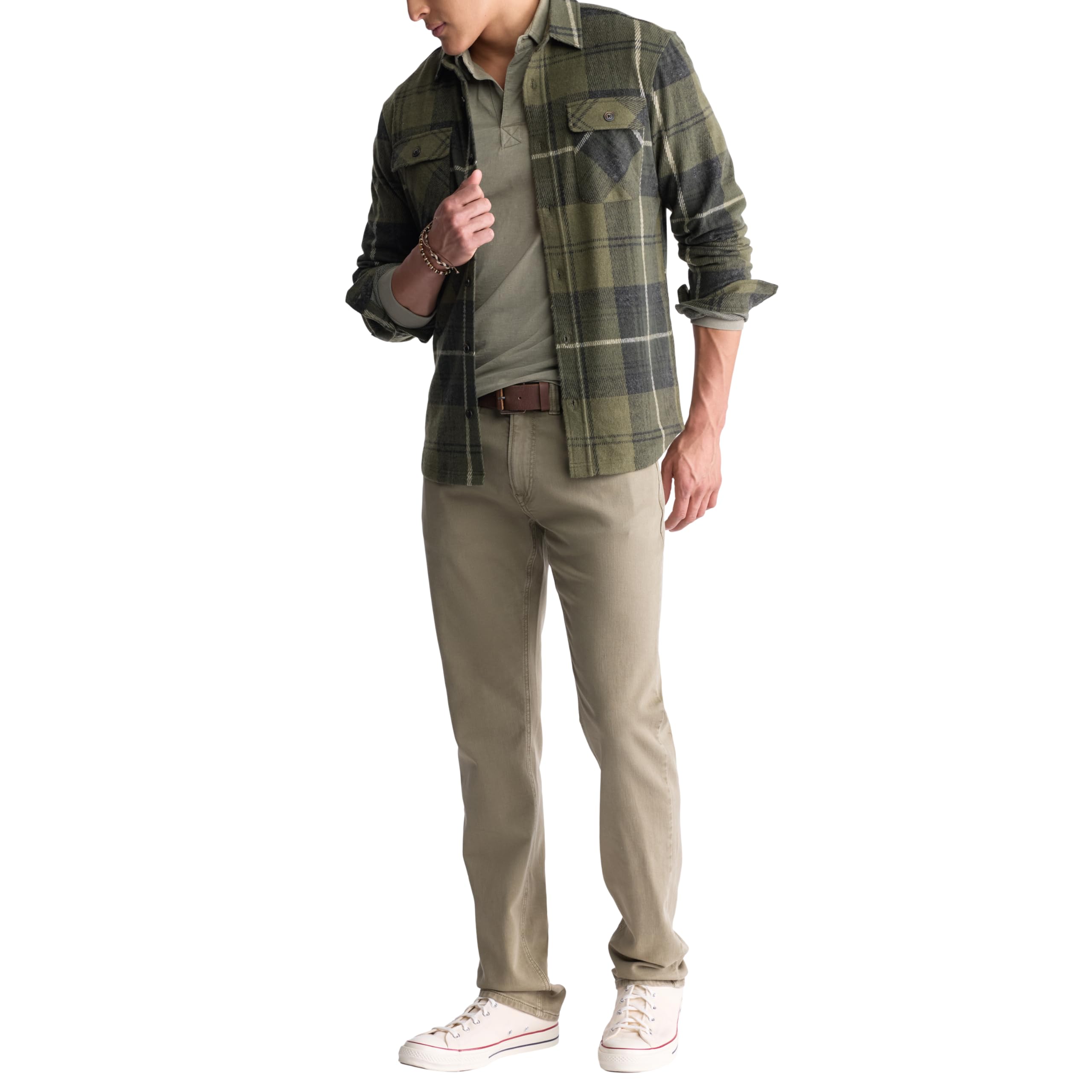 Buffalo David Bitton Koszula z długim rękawem z zapięciem na guziki Mężczyźni Long Sleeve Button Down Blanket Shirt