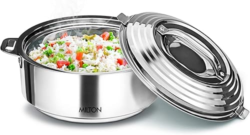 Miniatura 4 de Milton Thermosteel Galaxia - Juego de 3 cazuelas aisladas de acero inoxidable (33.8 fl oz, 50.7 fl oz, 84.5 fl oz)
