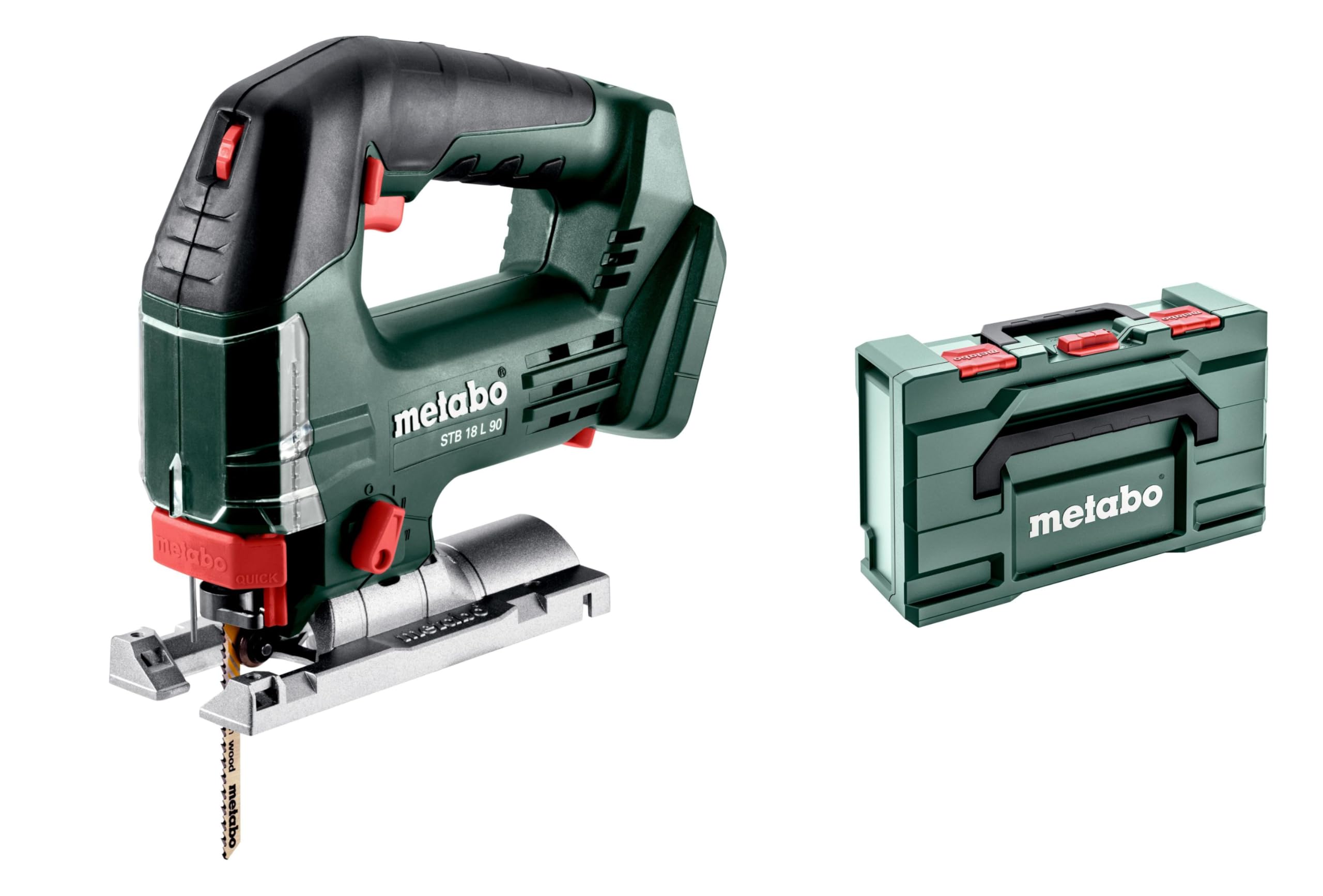 METABO MÁQUINAS 601048840 Sierras CALAR Z bateriami 18 V STB 18 L 90 Sprzęt, Inne narzędzia, Wielokolorowy