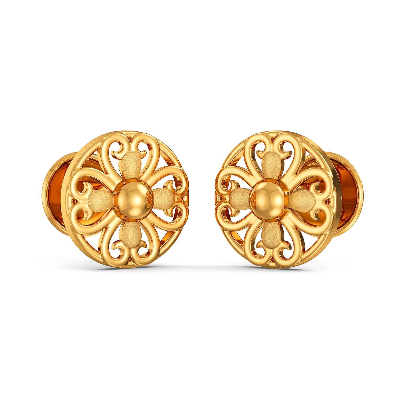 Joyalukkas 22K (916) Purity Bloom Enchanted Floral Stud For Women (B0D6WG9T5F) Amazon Price History, Amazon Price Tracker