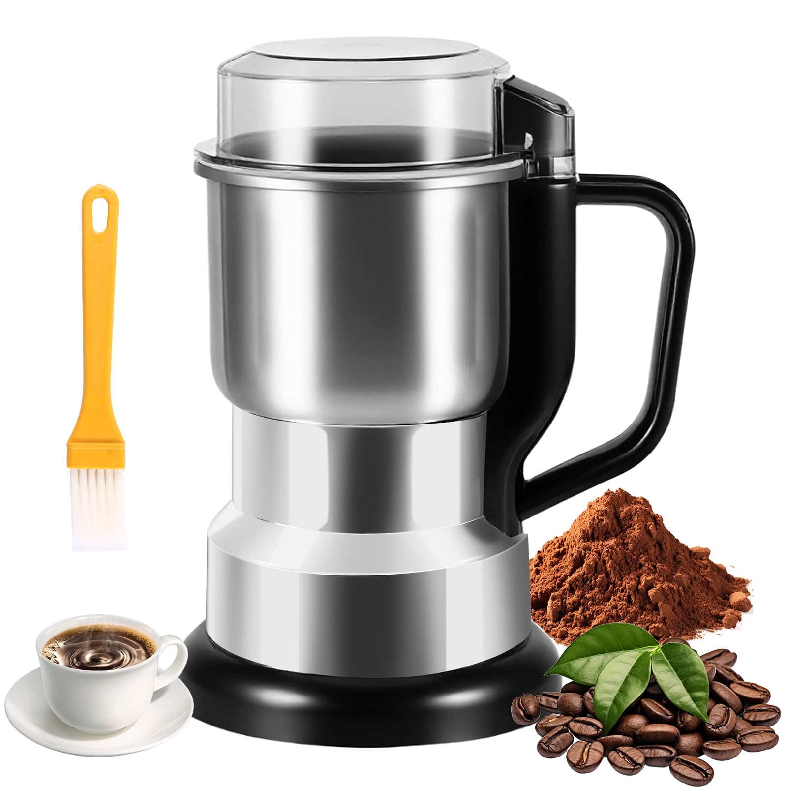 Coffee Electric Grinder, 300W Coffee Beans Grinder for Coffee Beans, Pepper