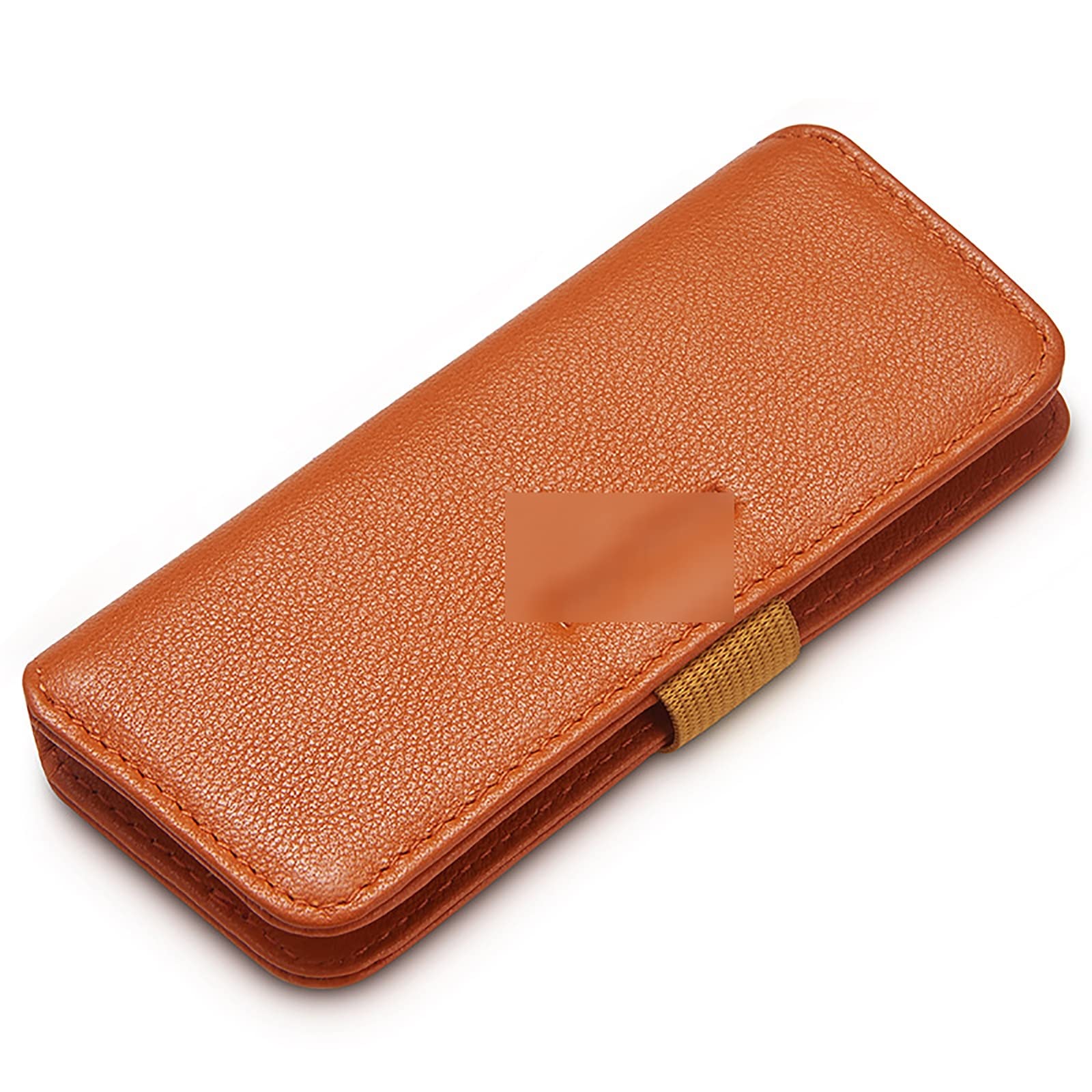 Étui à clés de Voiture Tirez sur le sac de clés en cuir stockage simple pour Hommes et Femmes(marron)