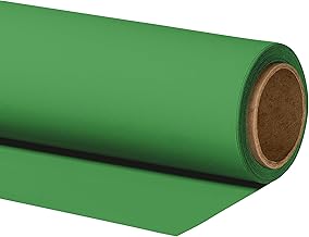 Walimex pro 2.6 x 10 m Chrome Green Backdrop Sturdy Photo Background 160 g/m² Photo Studio Backdrop Anti-Glare Resistant Ideal for Product Photography