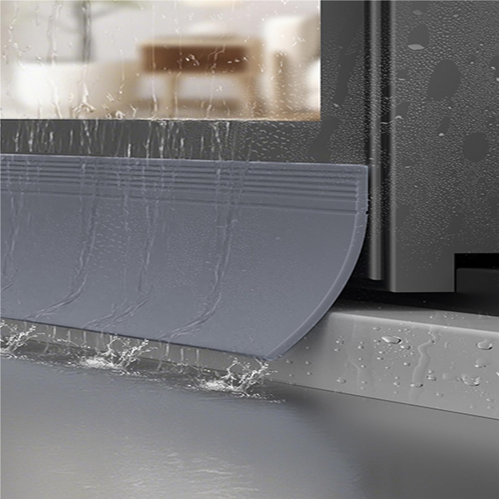 Déflecteurs de pluie pour fenêtre autocollants avec bord anti-goutte maison et bureau