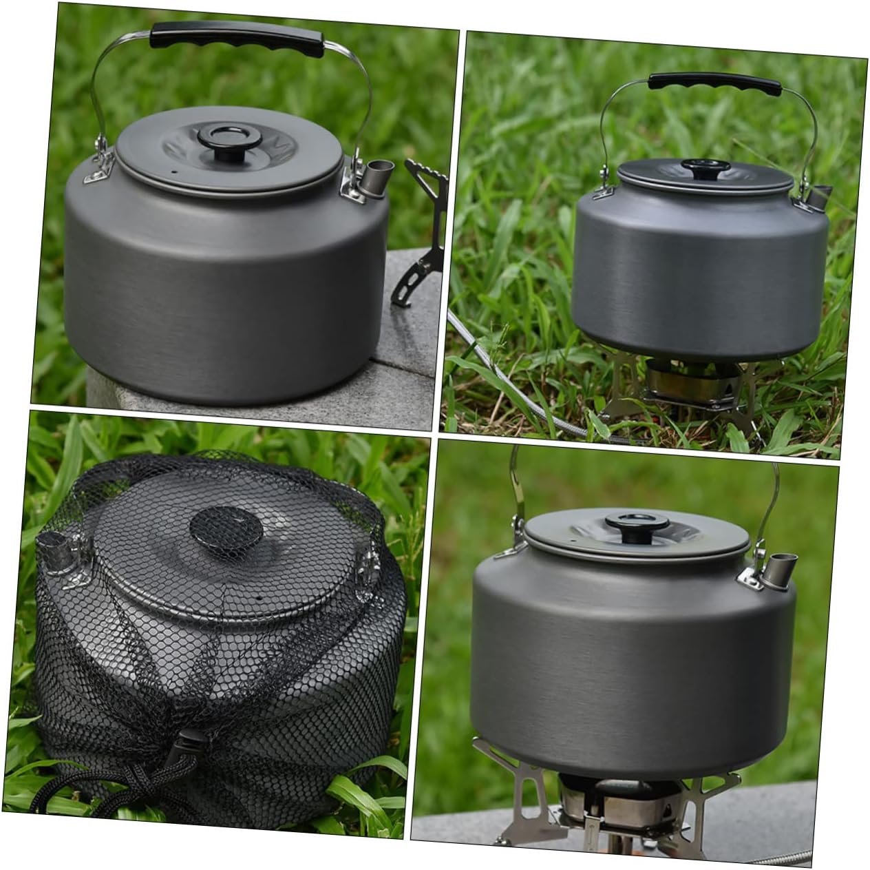 Portable Tea Kettle for Camping Outdoor Boiling Pot Gooseneck Spout Compact Design for Easy Travel