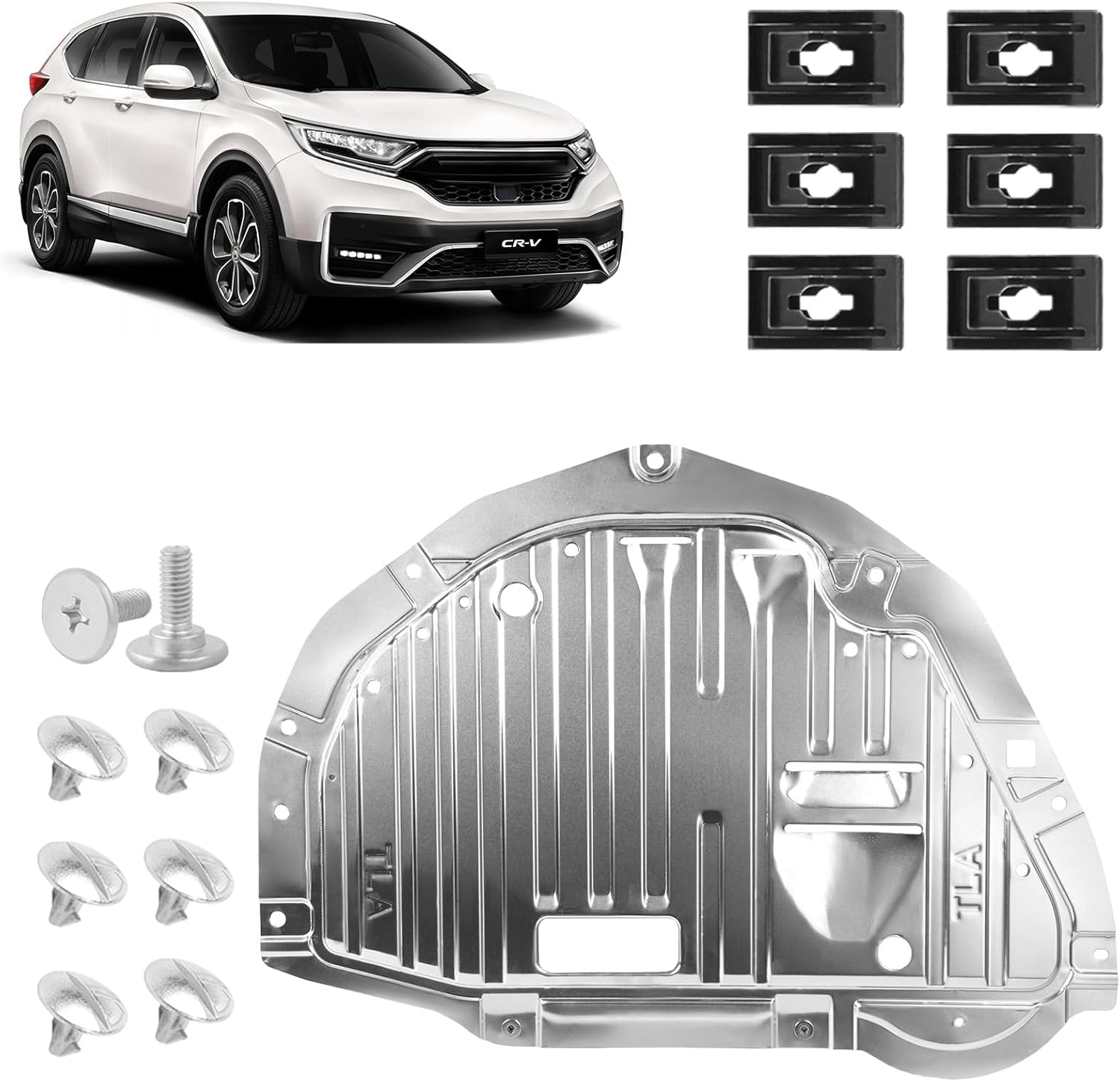 Engine Splash Shield Guard Compatible with CRV 2017-2022, Under Engine Cover Lid Replace #74112TLAA01, 74112-TLA-A01 2017-2022 CRV